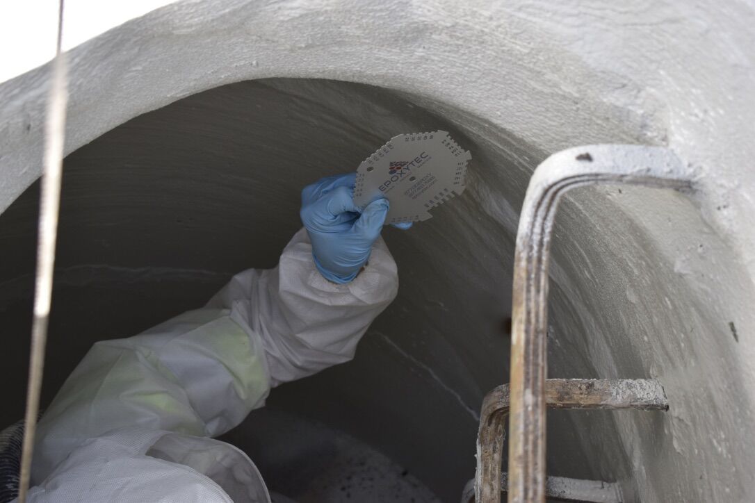 cpp liner applied at 100 mils